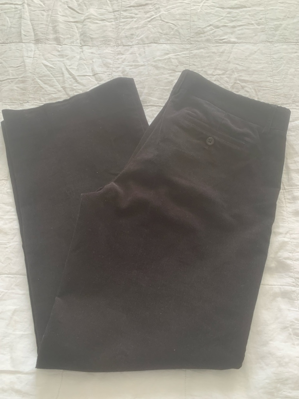 J. Crew Women’s Black Corduroy Trousers